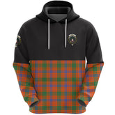 Ross Ancient Clan Half Of Tartan Hoodie